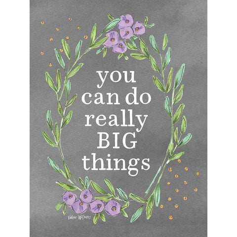 Big Things Black Modern Wood Framed Art Print with Double Matting by Wieners, Valerie