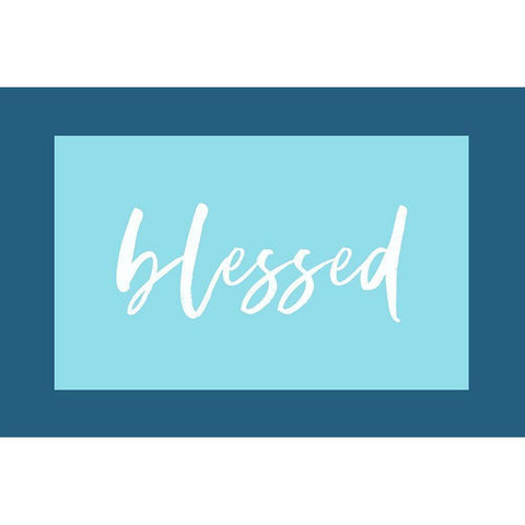 Blessed Black Modern Wood Framed Art Print by Wieners, Valerie
