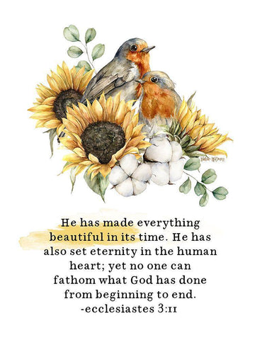 Everything Beautiful White Modern Wood Framed Art Print with Double Matting by Wieners, Valerie