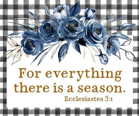 For Everything Season White Modern Wood Framed Art Print with Double Matting by Wieners, Valerie