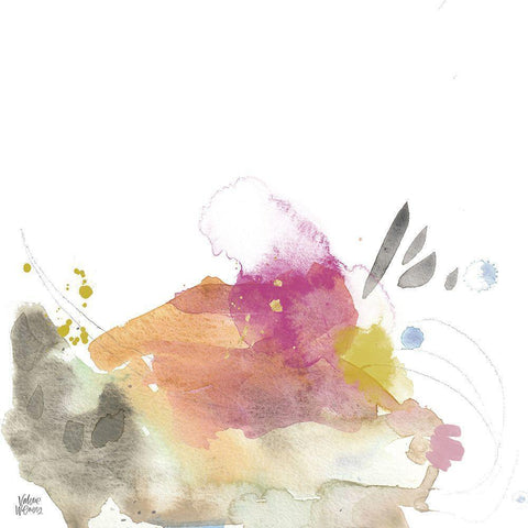 Boho II White Modern Wood Framed Art Print by Wieners, Valerie