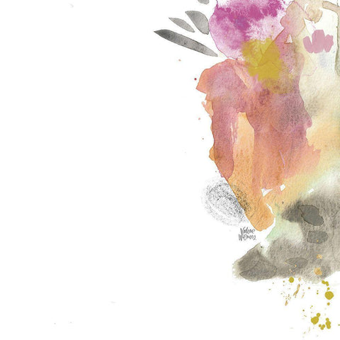 Boho III Gold Ornate Wood Framed Art Print with Double Matting by Wieners, Valerie