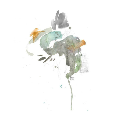 Earthy Abstract IV Black Modern Wood Framed Art Print with Double Matting by Wieners, Valerie