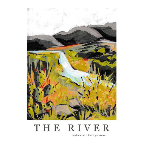 The River Gold Ornate Wood Framed Art Print with Double Matting by Wieners, Valerie