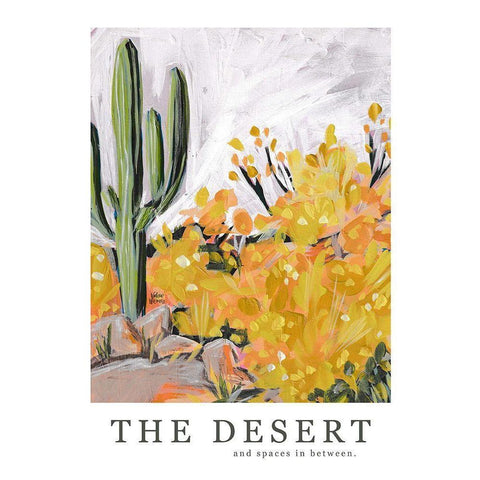 The Desert White Modern Wood Framed Art Print by Wieners, Valerie