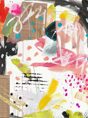 Cool Cardboard White Modern Wood Framed Art Print with Double Matting by Wieners, Valerie