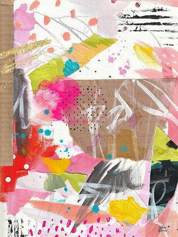 Cool Cardboard II White Modern Wood Framed Art Print with Double Matting by Wieners, Valerie