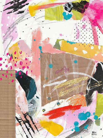 Cool Cardboard III White Modern Wood Framed Art Print with Double Matting by Wieners, Valerie