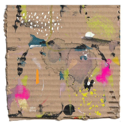 Cool and Square Black Modern Wood Framed Art Print by Wieners, Valerie