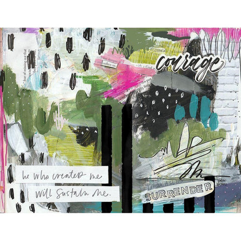 He Who Created Me Black Modern Wood Framed Art Print by Wieners, Valerie