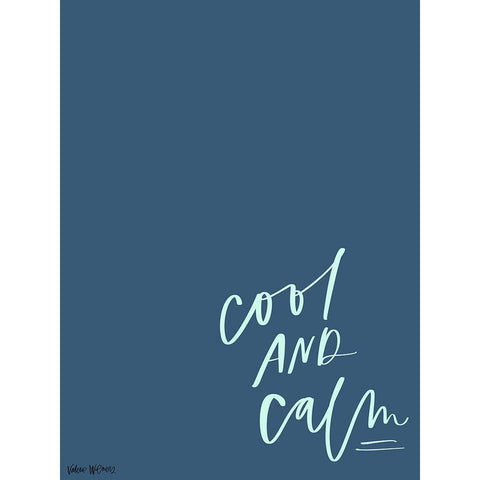 Cool and Calm Black Modern Wood Framed Art Print by Wieners, Valerie