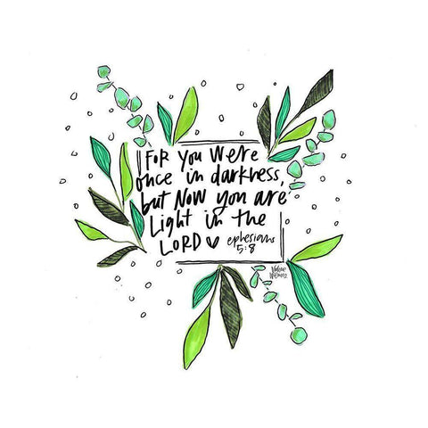 Once in Darkness Black Modern Wood Framed Art Print with Double Matting by Wieners, Valerie