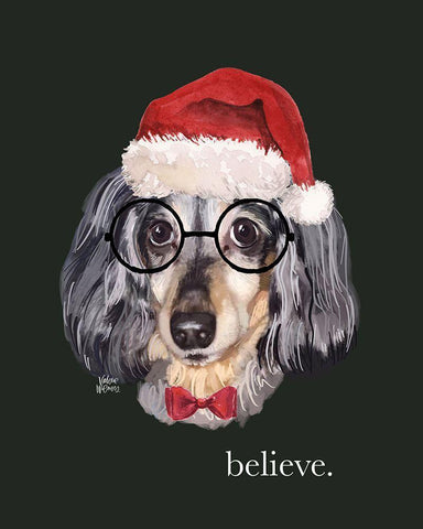 Believe White Modern Wood Framed Art Print with Double Matting by Wieners, Valerie