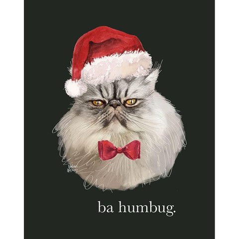 Ba Humbug White Modern Wood Framed Art Print by Wieners, Valerie