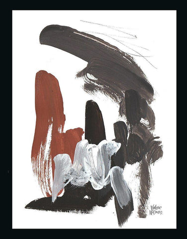 Noir One Black Ornate Wood Framed Art Print with Double Matting by Wieners, Valerie