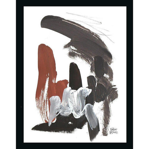 Noir One Black Modern Wood Framed Art Print by Wieners, Valerie