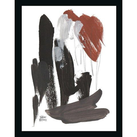 Noir Two Black Modern Wood Framed Art Print by Wieners, Valerie