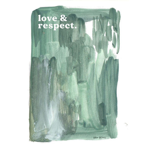 Love And Respect Gold Ornate Wood Framed Art Print with Double Matting by Wieners, Valerie