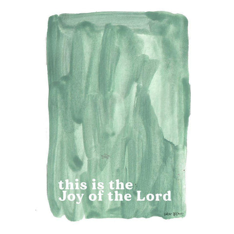 Joy of the Lord White Modern Wood Framed Art Print by Wieners, Valerie