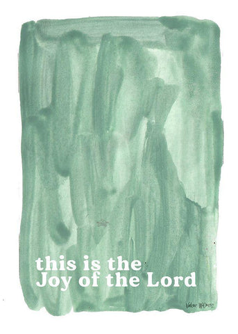 Joy of the Lord Black Ornate Wood Framed Art Print with Double Matting by Wieners, Valerie