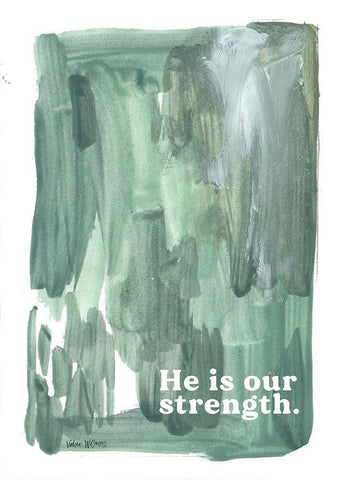 Our Strength Black Ornate Wood Framed Art Print with Double Matting by Wieners, Valerie