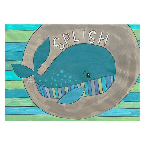 Splish Black Modern Wood Framed Art Print by Wieners, Valerie