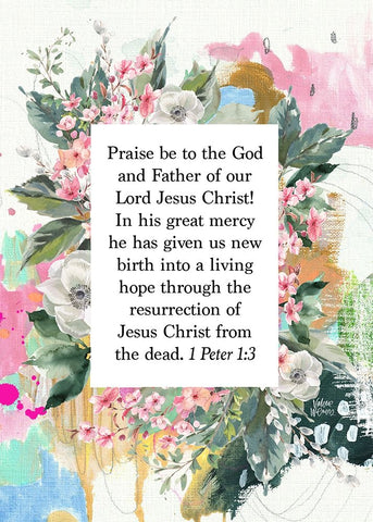 Praise Be Black Ornate Wood Framed Art Print with Double Matting by Wieners, Valerie