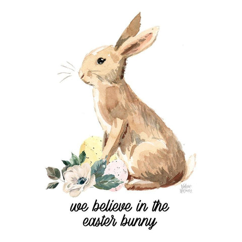 We Believe White Modern Wood Framed Art Print by Wieners, Valerie