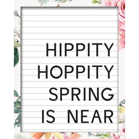 Hippity Hoppity Gold Ornate Wood Framed Art Print with Double Matting by Wieners, Valerie