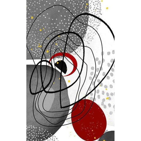 Graystone Black Modern Wood Framed Art Print with Double Matting by Burney, Yvonne Coleman