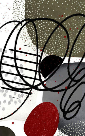 Graystone II White Modern Wood Framed Art Print with Double Matting by Burney, Yvonne Coleman