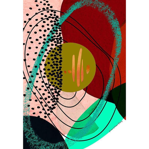 All Directions White Modern Wood Framed Art Print by Burney, Yvonne Coleman