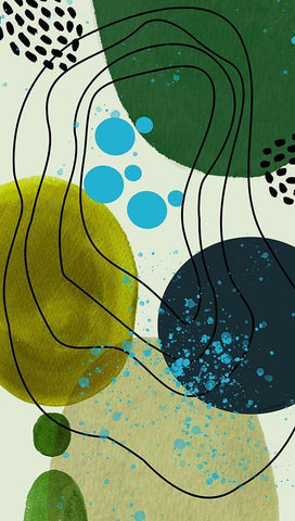 Spring Peeking Through Black Ornate Wood Framed Art Print with Double Matting by Burney, Yvonne Coleman