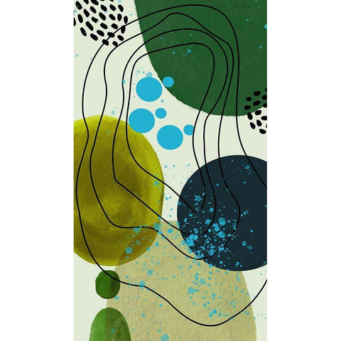 Spring Peeking Through White Modern Wood Framed Art Print by Burney, Yvonne Coleman