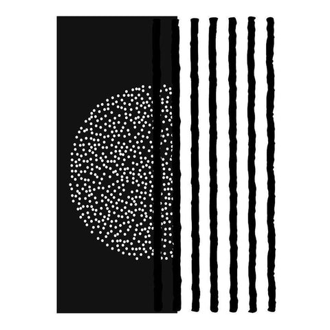 Chasing Dots Gold Ornate Wood Framed Art Print with Double Matting by Burney, Yvonne Coleman