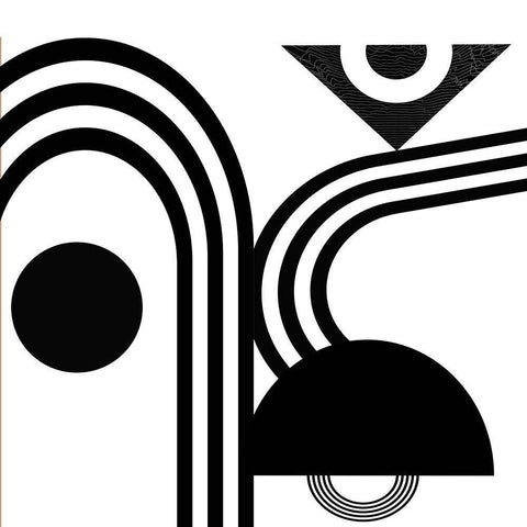 The Maze White Modern Wood Framed Art Print with Double Matting by Burney, Yvonne Coleman