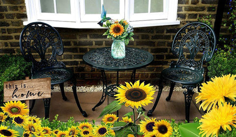 This is Home Black Ornate Wood Framed Art Print with Double Matting by Burney, Yvonne Coleman