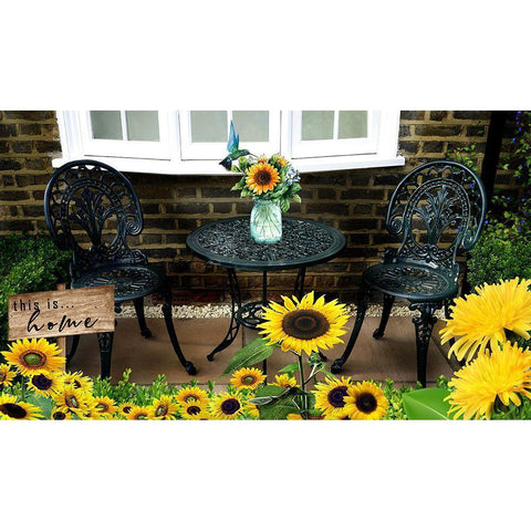 This is Home Black Modern Wood Framed Art Print by Burney, Yvonne Coleman