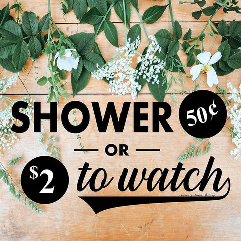 Shower or Watch White Modern Wood Framed Art Print by Burney, Yvonne Coleman