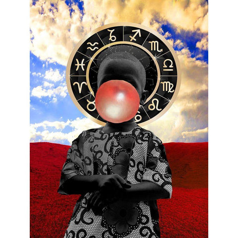 Double Bubble White Modern Wood Framed Art Print by Burney, Yvonne Coleman