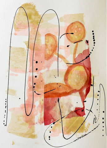 Soft Touch White Modern Wood Framed Art Print with Double Matting by Burney, Yvonne Coleman