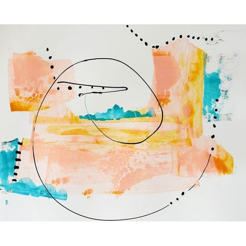 Board Walk Blush Gold Ornate Wood Framed Art Print with Double Matting by Burney, Yvonne Coleman