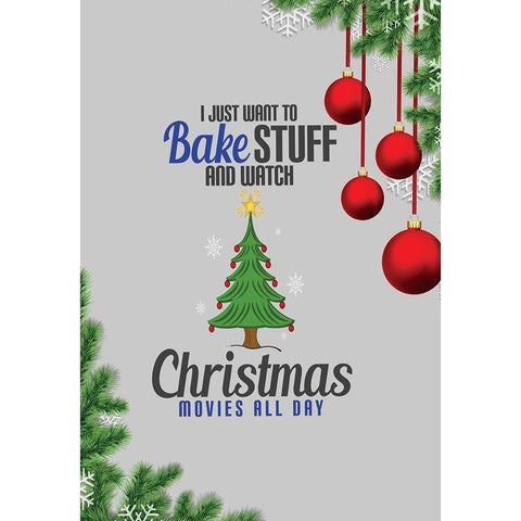 Bake Stuff White Modern Wood Framed Art Print by Burney, Yvonne Coleman