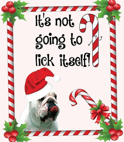 Candy Cane Black Ornate Wood Framed Art Print with Double Matting by Burney, Yvonne Coleman