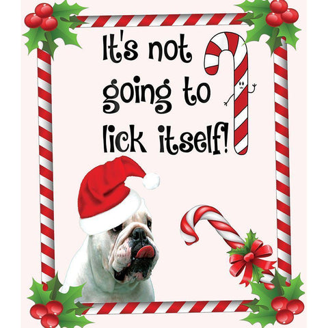 Candy Cane White Modern Wood Framed Art Print by Burney, Yvonne Coleman