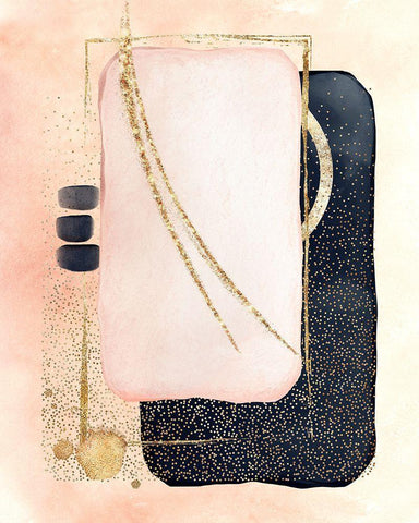 Powered Sugar White Modern Wood Framed Art Print with Double Matting by Burney, Yvonne Coleman