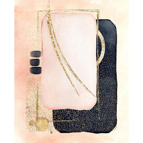 Powered Sugar Black Modern Wood Framed Art Print by Burney, Yvonne Coleman