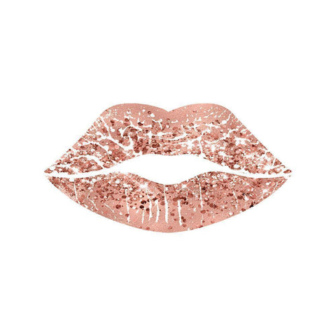 Sweet Lips Black Modern Wood Framed Art Print with Double Matting by Burney, Yvonne Coleman