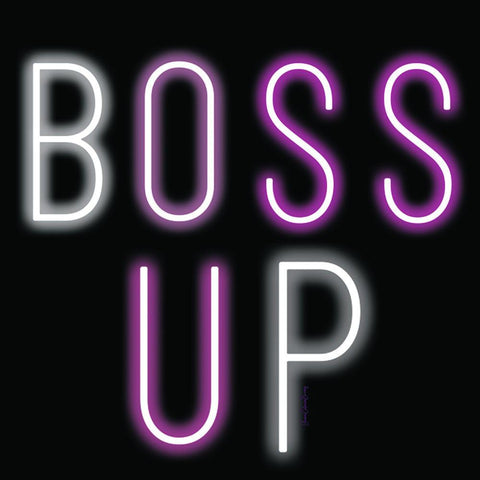 Boss Up Gold Ornate Wood Framed Art Print with Double Matting by Burney, Yvonne Coleman