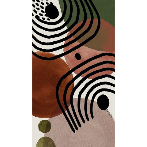 Soul Searcher II Gold Ornate Wood Framed Art Print with Double Matting by Burney, Yvonne Coleman